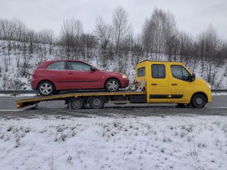 Laweta podczas opadów śniegu – Krosno
