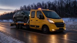 Pomoc drogowa nocą na poboczu – dowóz paliwa Krosno